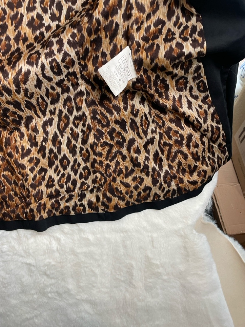 D&G Black Women's Blazer with Leopard-Print Lining - Picture 9 of 15